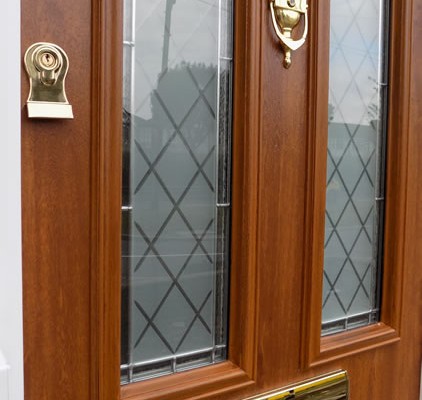 Wood effect solidoor composite door