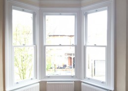 White bay timber windows internal