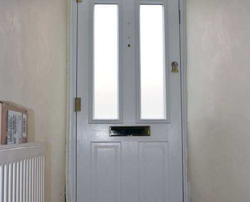 Interior of composite door installation north london