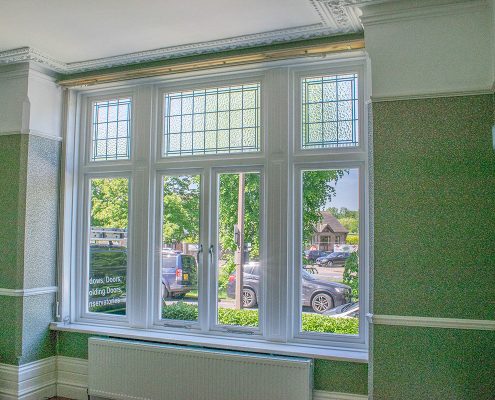 Interior view of timber window