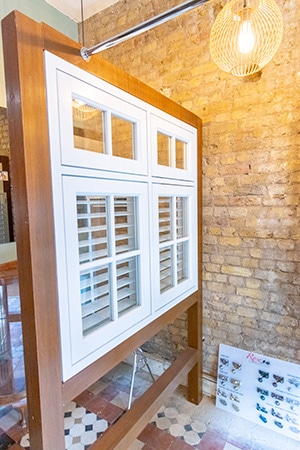 Timber windows showroom Timber windows showroom in North London