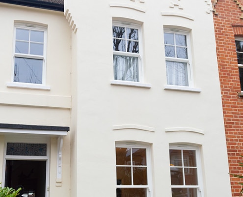 uPVC Rose Ultimate sash windows in North London