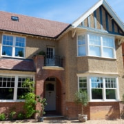 Roseview sash window installation in cream colour in St Albans